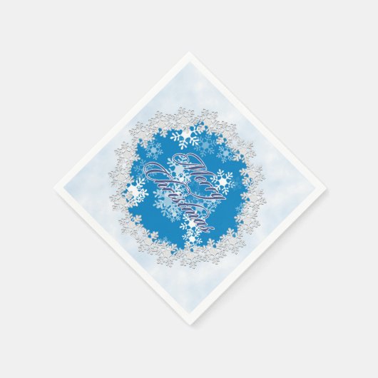 Snowflake Kerstmis Napkins Servet (Hoek)