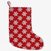 Snowflake Kerstmis stoppen Kleine Kerstsok (Voorkant)
