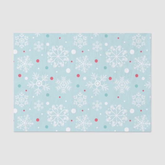 Snowflake Kerstmis Tissuepapier (Voorkant)