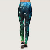 Snowflake Kerstmis/winter Leggings (Achterkant)