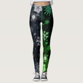 Snowflake Kerstmis/winter Leggings (Voorkant)
