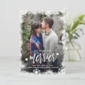 Snowflake Kerstmis Zwangerschapskaarten Kaart (Staand voorkant)