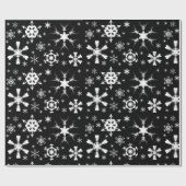 Snowflake kerstpapier cadeaupapier (Vlak)