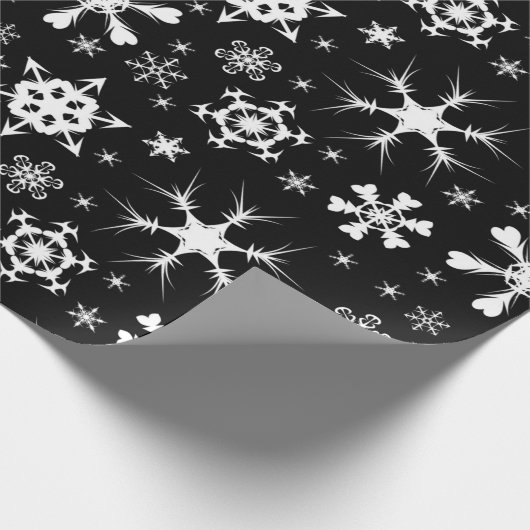 Snowflake kerstpapier cadeaupapier (Hoek)