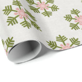 Snowflake kerstpapier cadeaupapier (Rol Hoek)