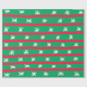 Snowflake kerstpapier cadeaupapier (Vlak)
