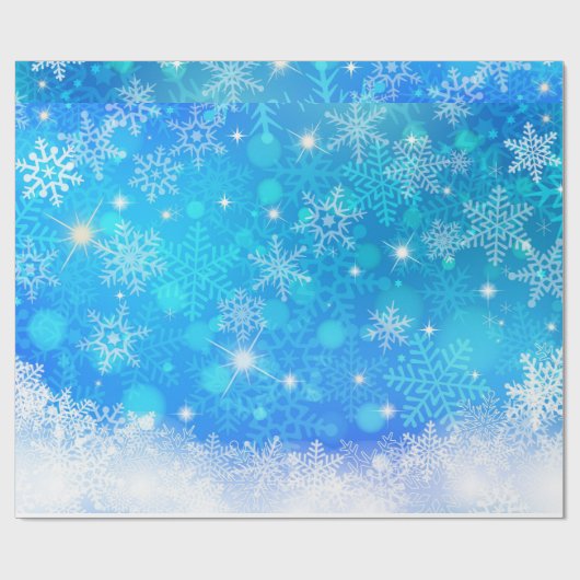 Snowflake kerstpapier cadeaupapier (Vlak)