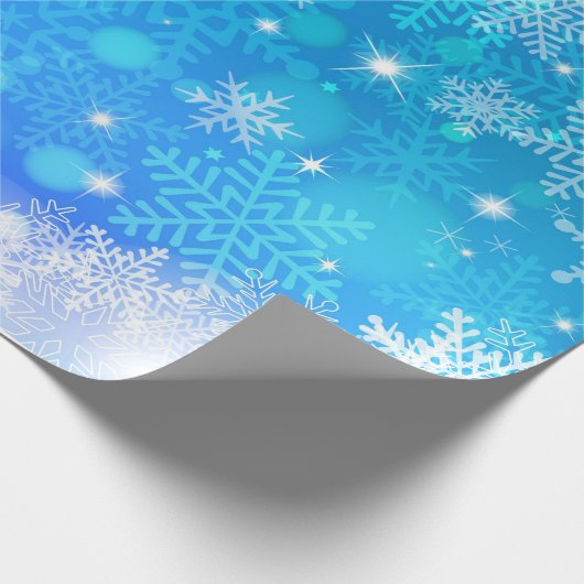 Snowflake kerstpapier cadeaupapier (Hoek)
