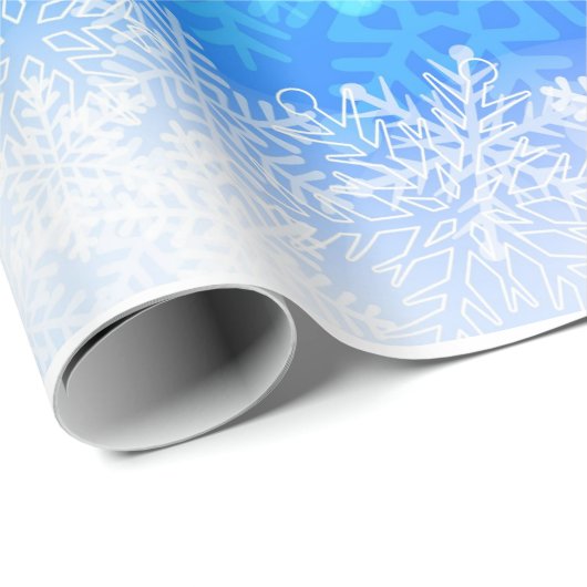 Snowflake kerstpapier cadeaupapier (Rol Hoek)