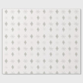 Snowflake kerstpapier met Ornament Cadeaupapier (Vlak)