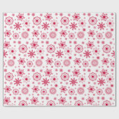 Snowflake kerstpapier met Ornament  Cadeaupapier (Vlak)