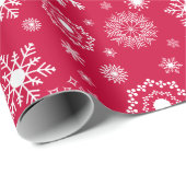 Snowflake kerstpapier met Ornament Cadeaupapier (Rol Hoek)