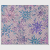 Snowflake kerstpapier voor grote sneeuwvlokken cadeaupapier (Vlak)
