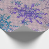 Snowflake kerstpapier voor grote sneeuwvlokken cadeaupapier (Hoek)