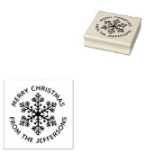 Snowflake kerstrubberen stempel (Gestempeld)