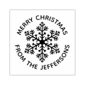 Snowflake kerstrubberen stempel (Afrduk)