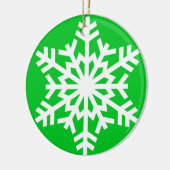 Snowflake-kerstversiering Keramisch Ornament (Links)