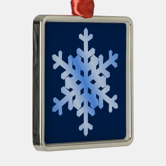 Snowflake kerstversiering (twee zijkanten) metalen ornament
