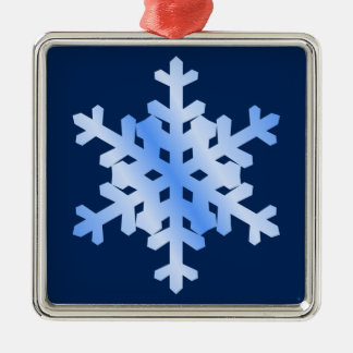 Snowflake kerstversiering (twee zijkanten) metalen ornament