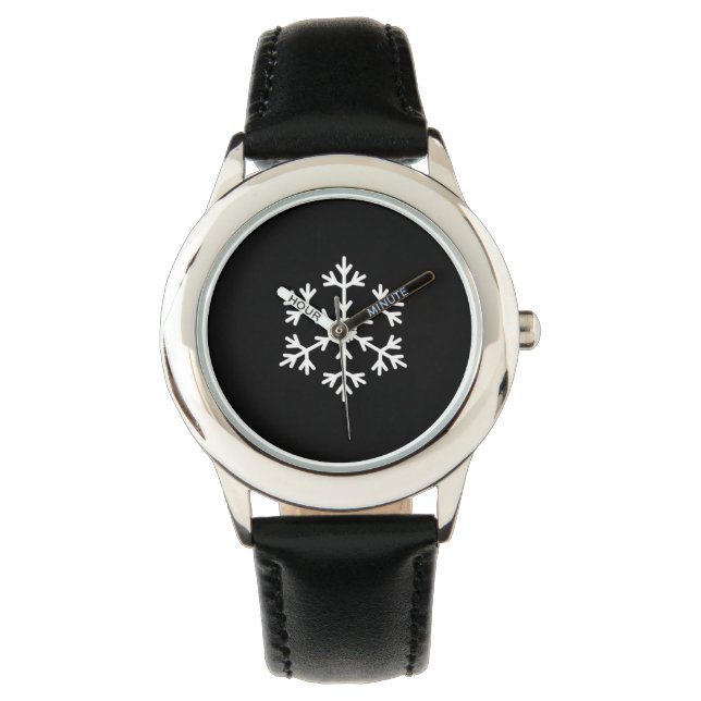 Snowflake Kinder pols Horloge (Voorkant)