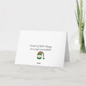 Snowflake Kisses Feestdagen Kaart (Achterkant)