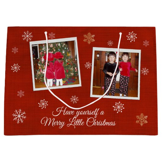 Snowflake Kisses Groot Cadeauzakje (Voorkant)