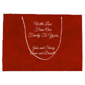 Snowflake Kisses Groot Cadeauzakje (Achterkant)