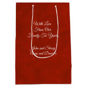 Snowflake Kisses Medium Cadeauzakje (Achterkant)