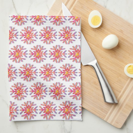 Snowflake Kitchen Towel Theedoek (Quarter Fold)