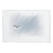 Snowflake Kitten Kussensloop (Voorkant)