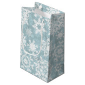 Snowflake Klein Cadeauzakje (Achterkant Gekanteld)