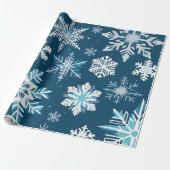 Snowflake kristallen inpakpapier (Uitgerold)