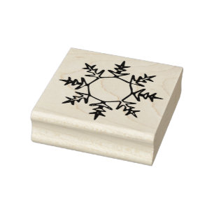 Snowflake kunststempel rubberstempel