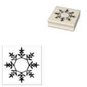 Snowflake kunststempel rubberstempel (Gestempeld)