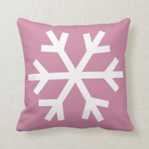 Snowflake kussen - roze