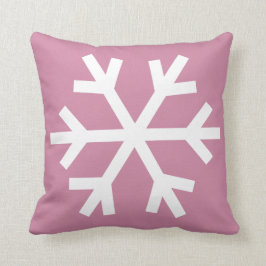 Snowflake kussen - roze