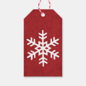 Snowflake Label met kerstcadeaus Cadeaulabel (Voorkant)