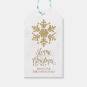 Snowflake Label, Snowflake Hang Label Cadeaulabel (Voorkant)
