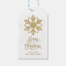 Snowflake Label, Snowflake Hang Label