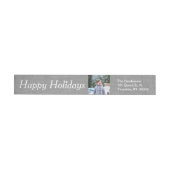 Snowflake Lace Photo Holiday Return Label (Individueel)