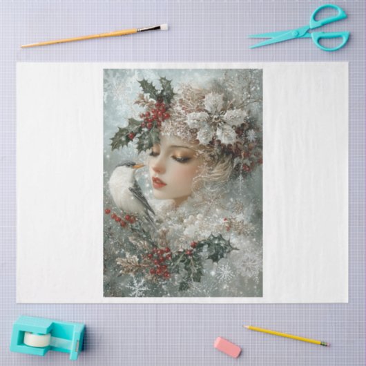 Snowflake Ladybird Tissuepapier (Craft)