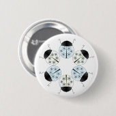 Snowflake Ladybug Ronde Button 5,7 Cm (Voorkant /achterkant)