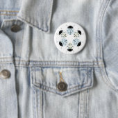 Snowflake Ladybug Ronde Button 5,7 Cm (In situ)