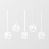Snowflake lampen white_ pack van vijf raamkogels 2 raamsticker (Vel)