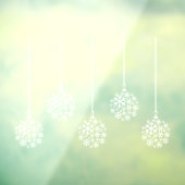 Snowflake lampen white_ pack van vijf raamkogels 2 raamsticker (Vel 3)