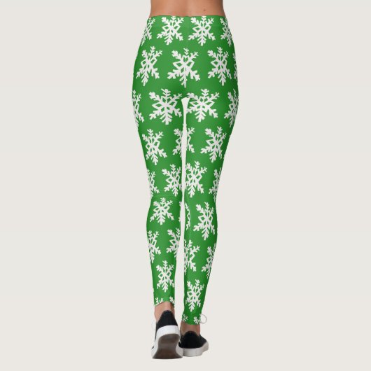 Snowflake Leggings Green (Achterkant)