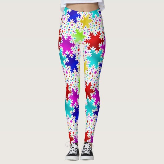 Snowflake Leggings van vrouwen (Voorkant)