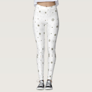 Snowflake Leggings, Wintervakantie Yoga Leggings