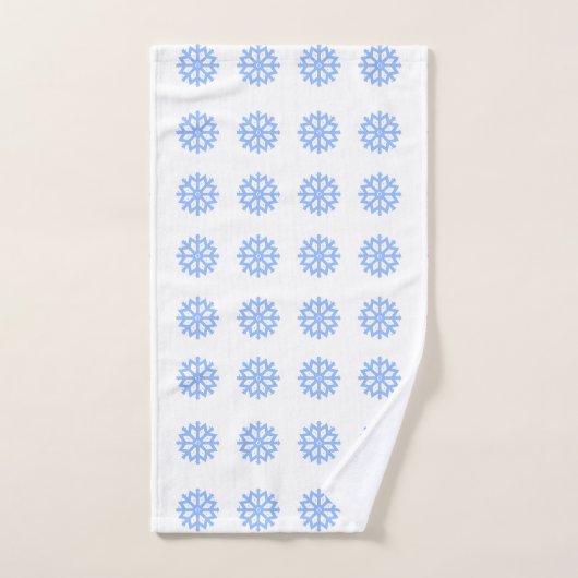 Snowflake Light Winter Pattern Bad Handdoek (Handdoek)