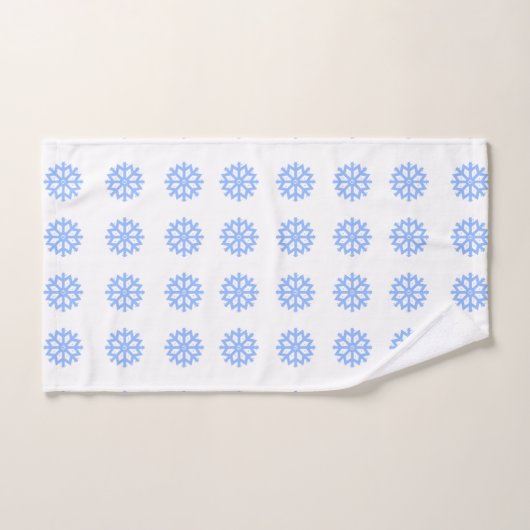 Snowflake Light Winter Pattern Bad Handdoek (Handdoek)